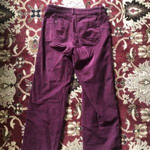 Gap Pants Maroon Gap Corduroy Wide Leg Pants